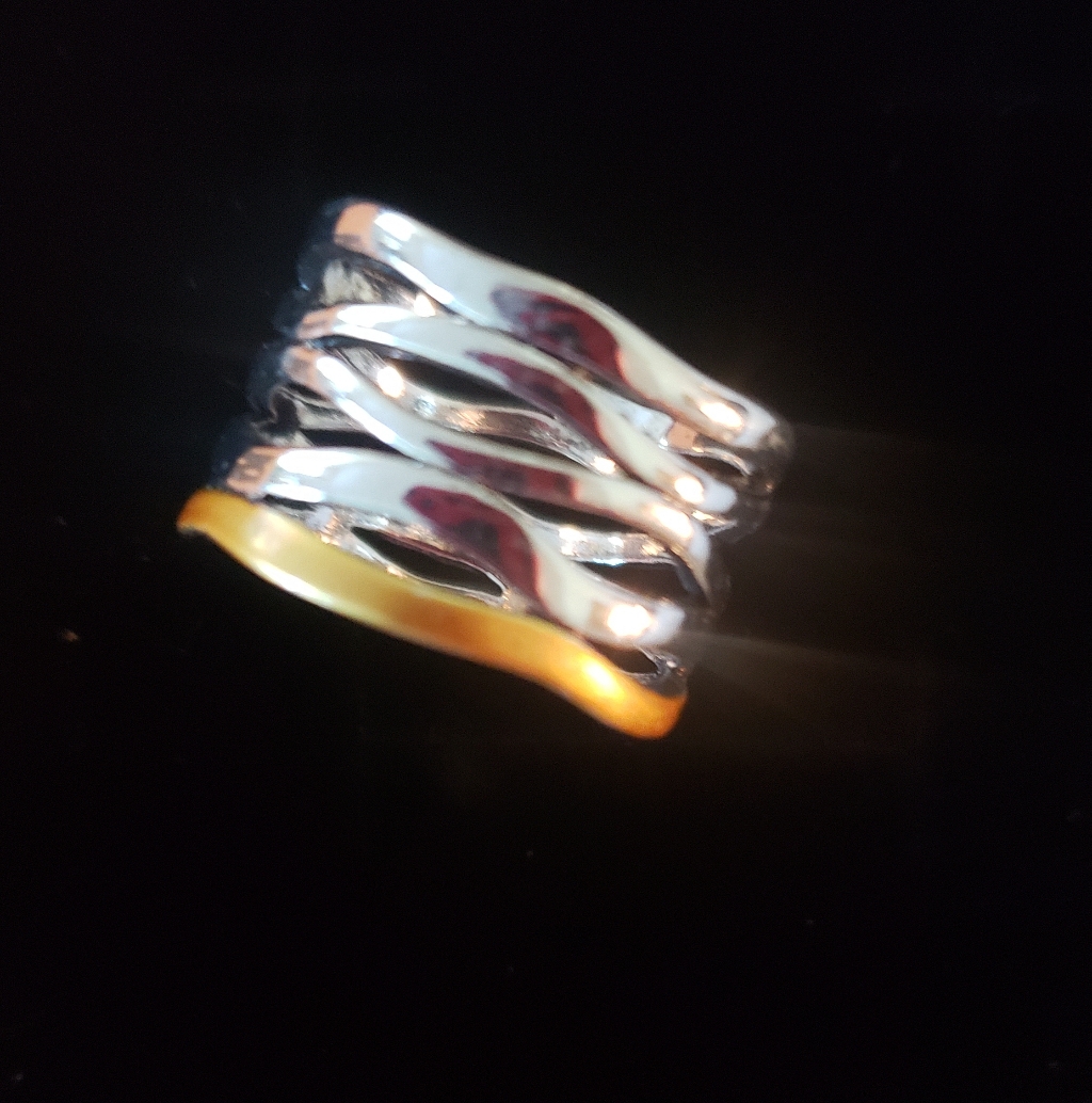 Silver Tone  Gold Tone Ring 7